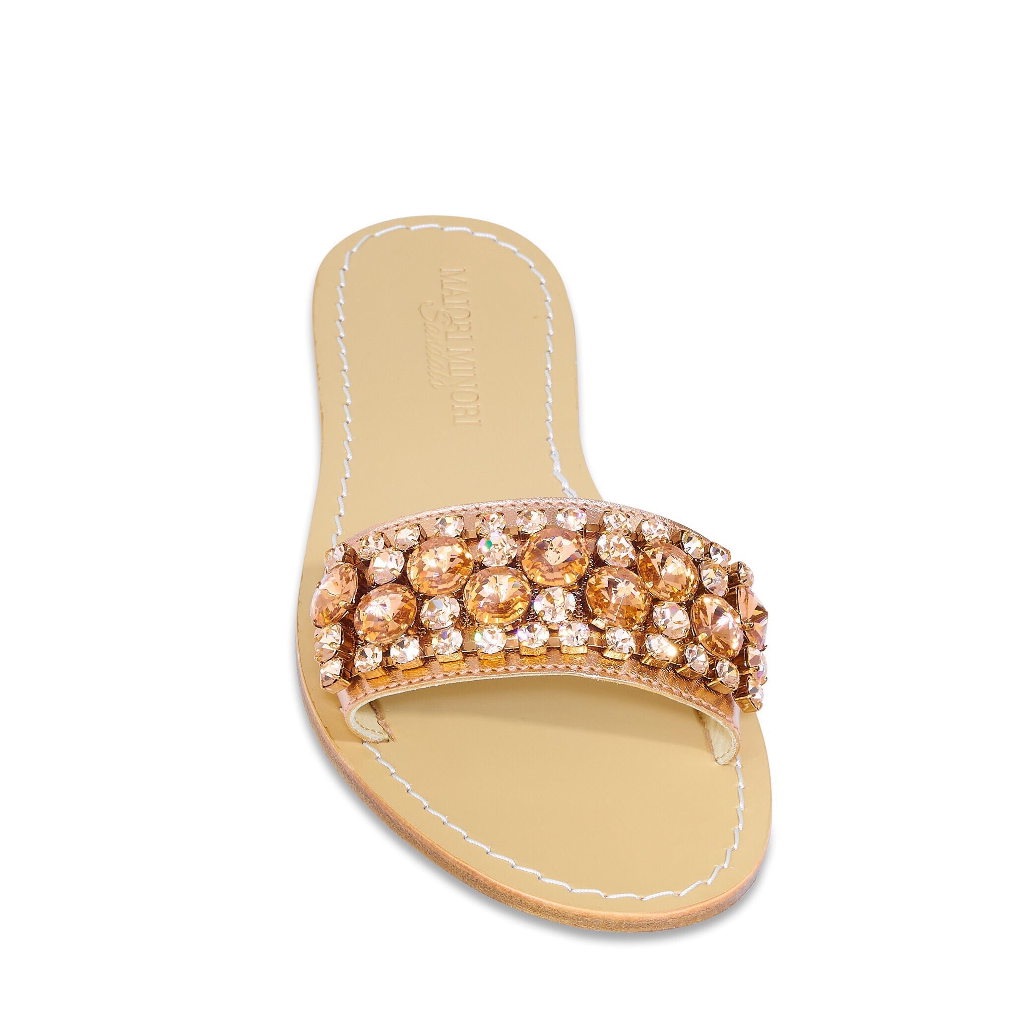 Natasha Slide Sandal (rose gold) – Maiori Minori Sandals Australia