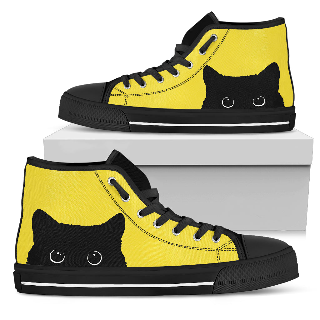 black cat sneakers