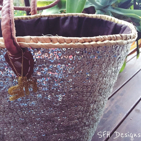 sequin basket