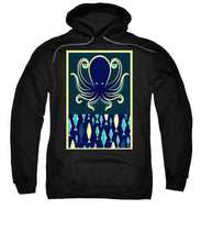 Rubino Zen Octopus Blue - Sweatshirt Sweatshirt Pixels Black Small 