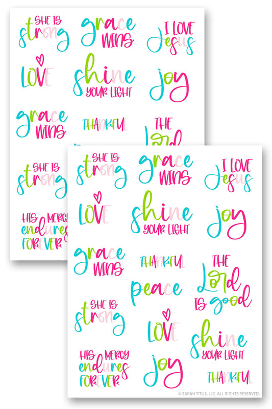 Christian Stickers for Women Series 1 – New8Store