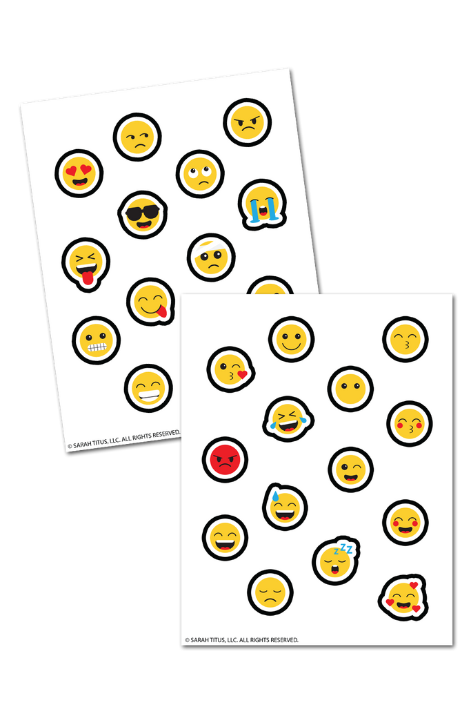 Emoticon Planner Stickers – Sarah Titus, LLC