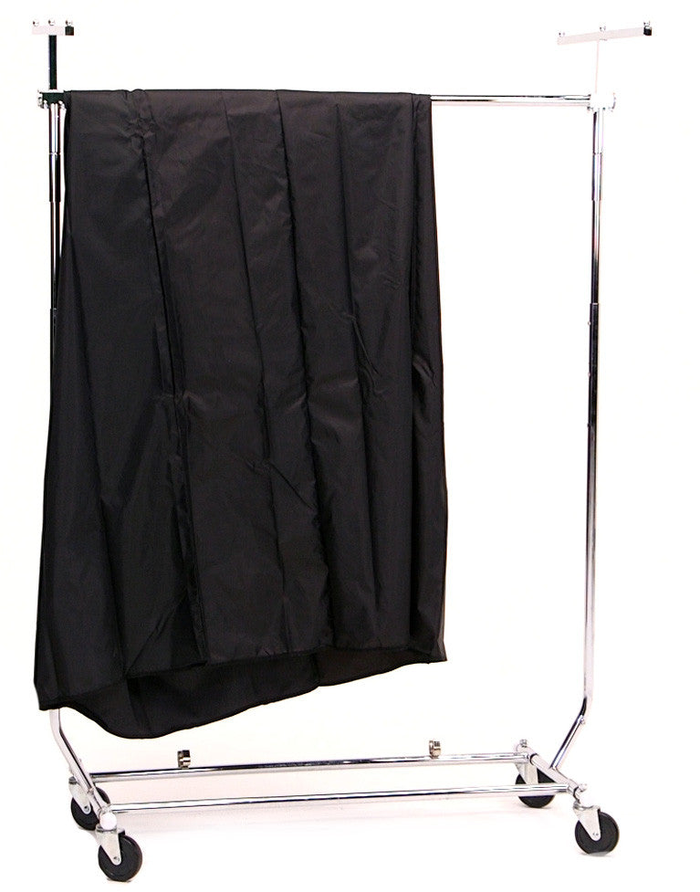 heavy duty garment rack with wheels &amp; cover