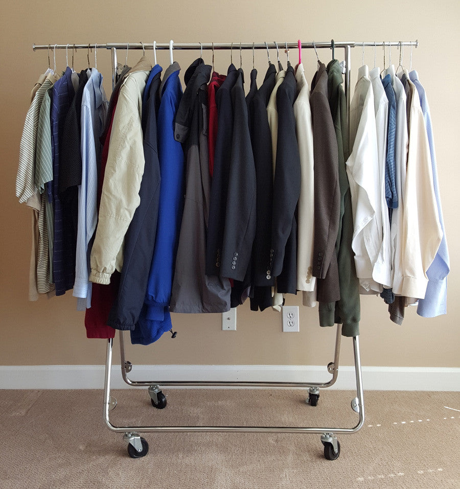 portable garment rack for dance competitions