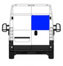 Passenger Rear Cargo Door Solid Glass Van Window RAM ProMAster Van