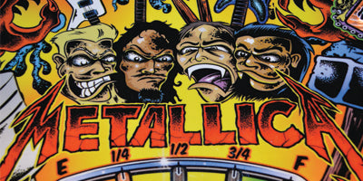 Metallica Pinball Mods ged Powder Coating Back Alley Creations