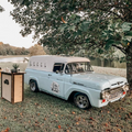 Our hand restored vintage 1959 Ford panel truck was designed to serve parties of all sizes with beverage and service packages tailored to your needs.