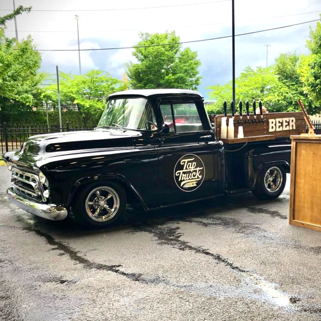 Let our classic 1957 Chevy Pickup “tap-in” as your co-host. She adds a unique sense of style to your event while serving happiness to your guests one pour at a time.