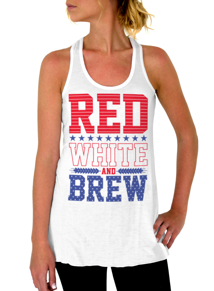 red white and beer shirt