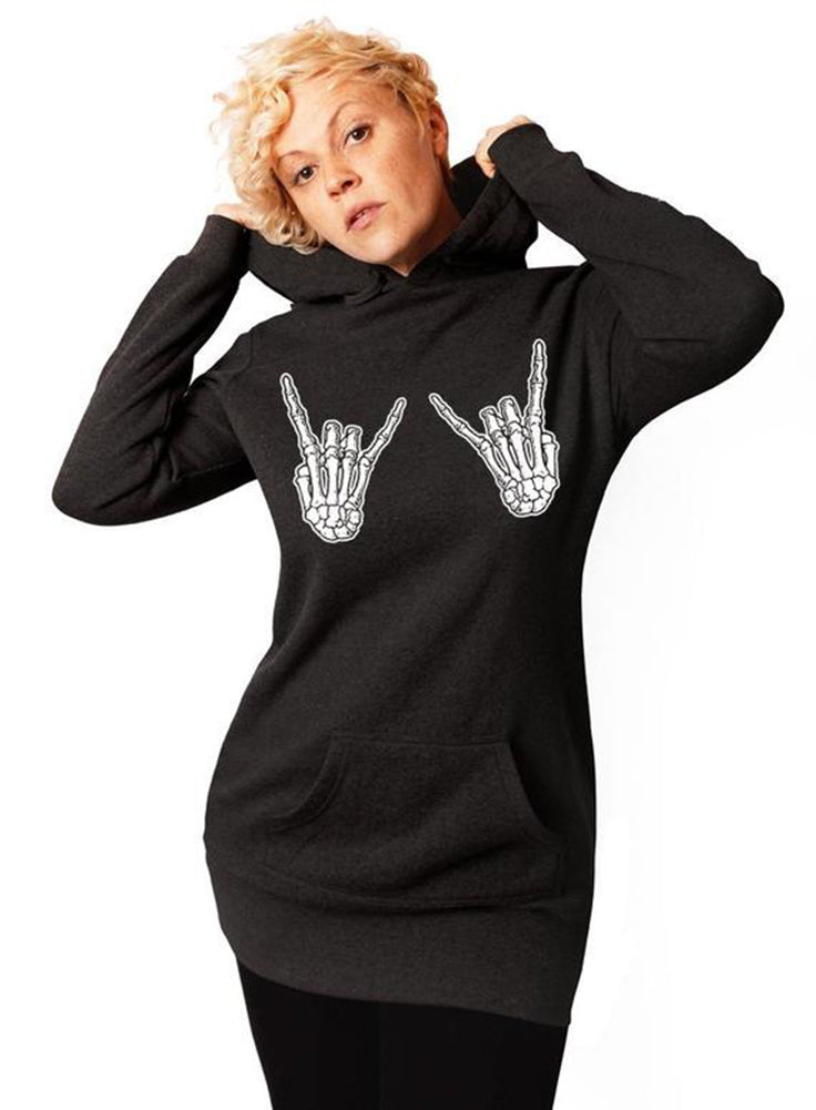 skeleton hands hoodie