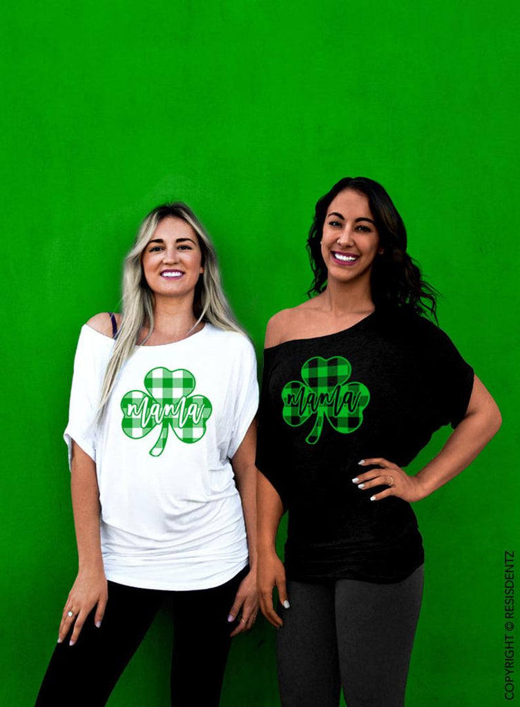 St Patricks Day Shirt Women Shamrock Four Leaf Clover Graphic Tees Print  Raglan Long Sleeve Tops Shirts