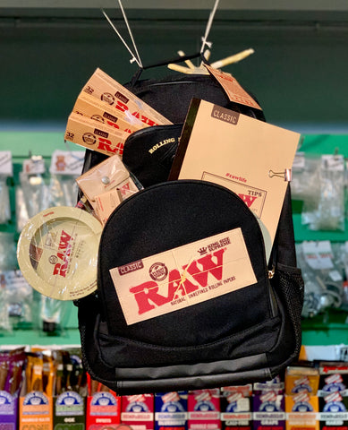 Raw Bakepack Backpack Contest rolling papers filters Shell Shock Edmonton Canada