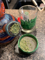 Well Packed Bowl of Marijuana Cannabis Grinder Shell Shock Edmonton Canada