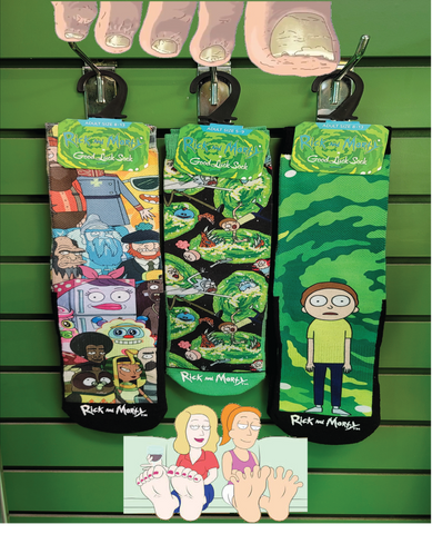gettin-schwifty-at-shell-shock-rick-and-morty-good-luck-socks-edmonton-canada
