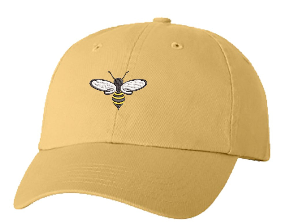 Unisex Adult Washed Dad Hat Pretty Assortment of Bumble Bees Cartoon A ...