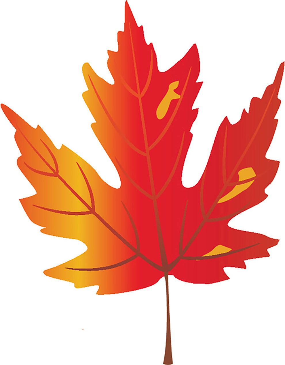 Pretty Paint Art Cartoon Leaf Leaves - Fall #11 Vinyl Decal Sticker