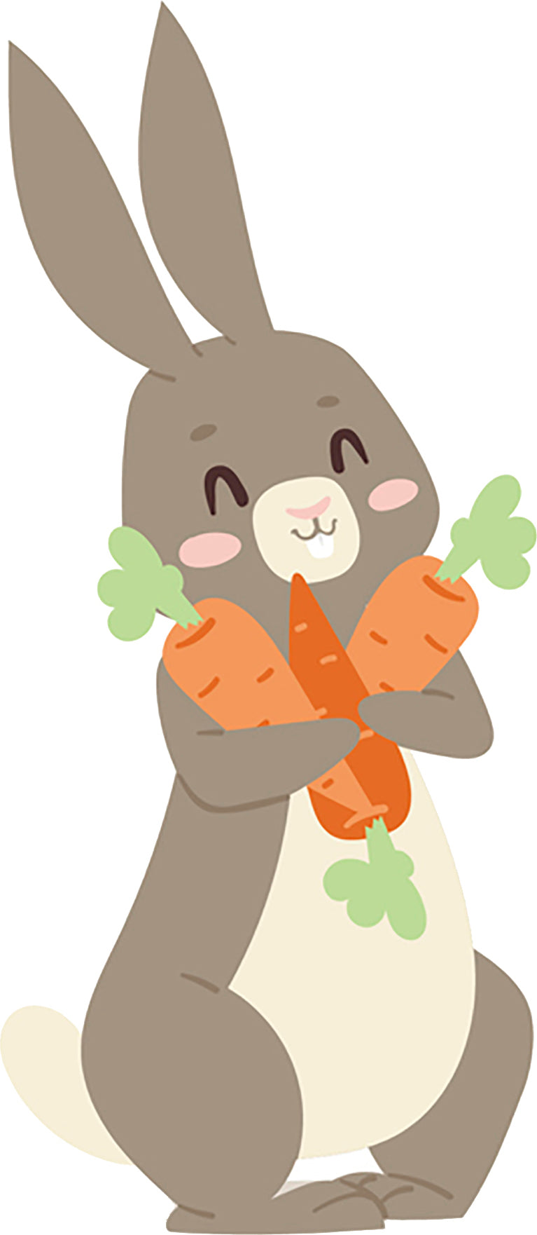 Download Simple Cute Gray Easter Bunny Rabbit Cartoon #8 Vinyl ...