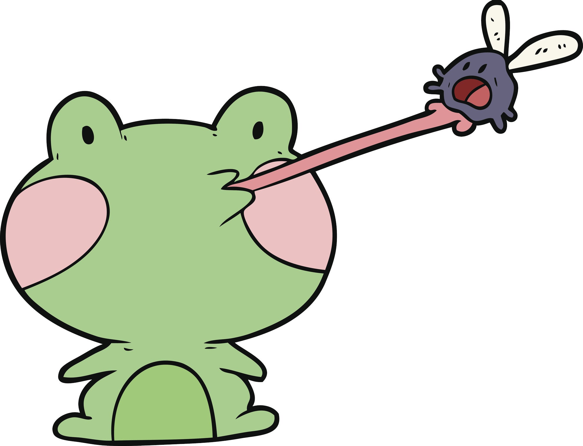 Kawaii Cute Cartoon Frog - Free Vector Download 2020