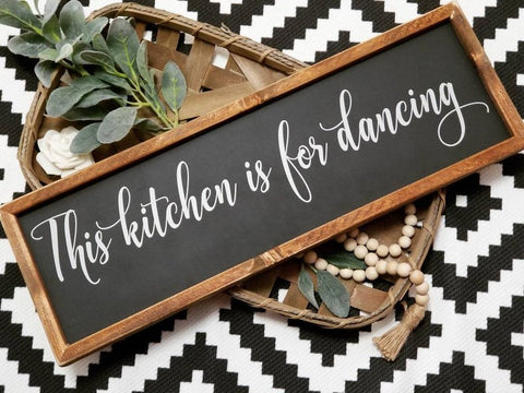 SIMPLY ANI This Kitchen is for Dancing, Kitchen Signs Decor, Kitchen  Decorations, Funny Kitchen Sign, Farmhouse Kitchen Signs Wall Decor, Tiered  Tray