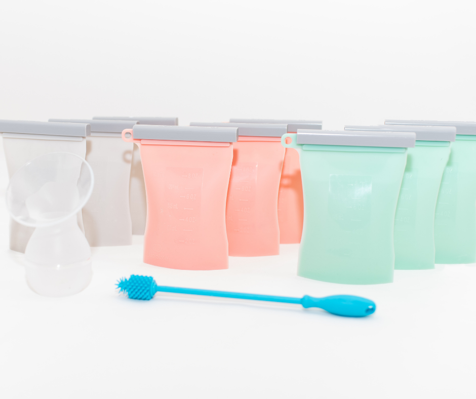 Image of Junobie Reusable Silicone Breastmilk Storage Bags - Starter Kit