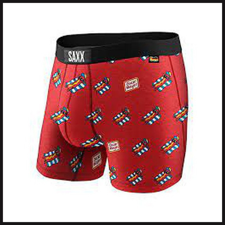 SAXX UNDERWEAR L13156 Vibe Super Soft Boxer Brief Red Men's Size XXL