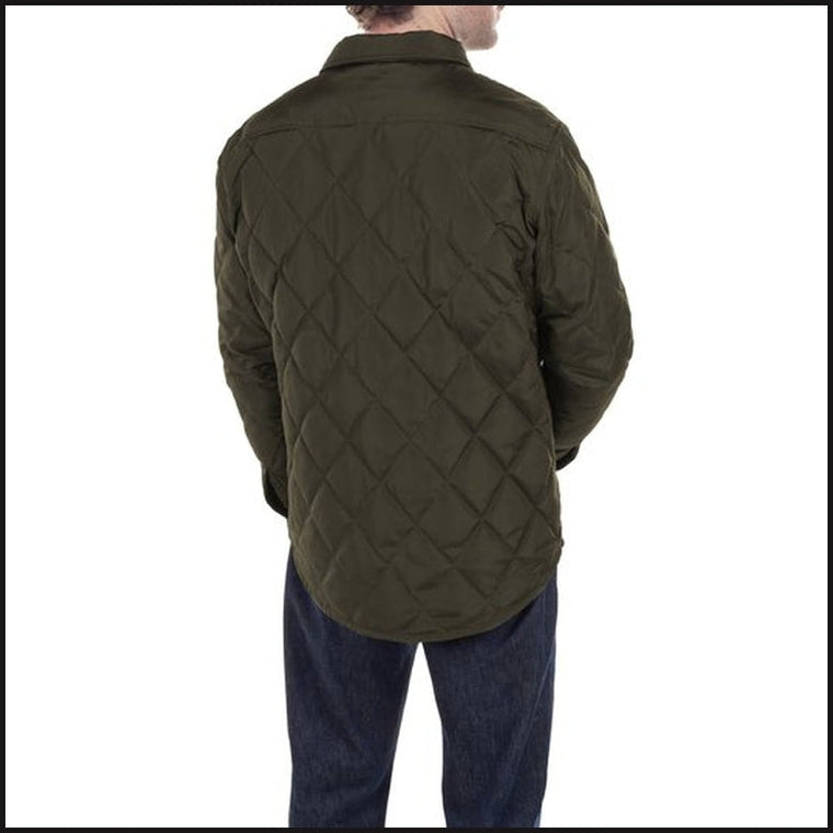 Down-filled Quilted Shirt Jacket only $ – That Guy's Secret