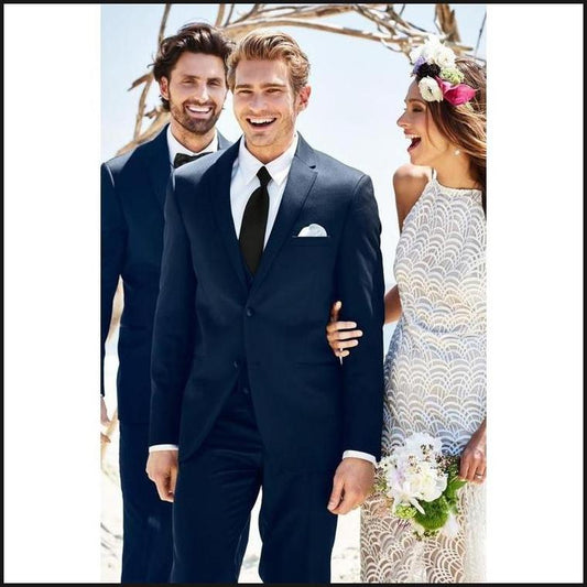 Michael Kors Ultra Slim Blue Performance Wedding Suit 302