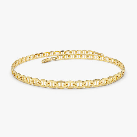 14K Gold Ball & Chain Link Bracelet – Baby Gold