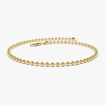 The Slim Designer Clip Lock Bangle in Solid Gold – Flecked with Gold