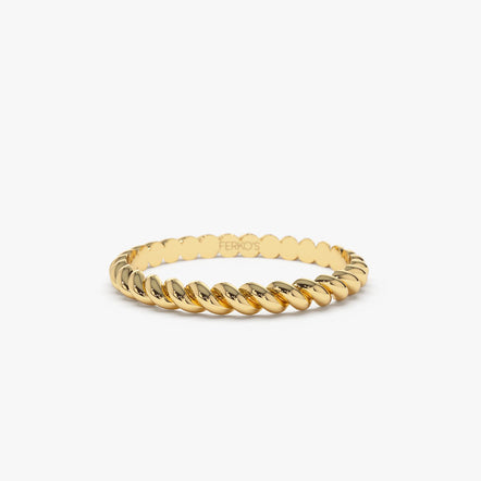 9ct Gold Diamond Twist Ring - 30pts - EXCLUSIVE - D5208 | F.Hinds Jewellers