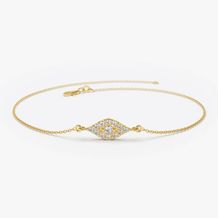 14K Gold Four Leaf Clover Charm Bracelet – FERKOS FJ