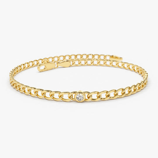 Bracelet Cordon Esperluette Diamant