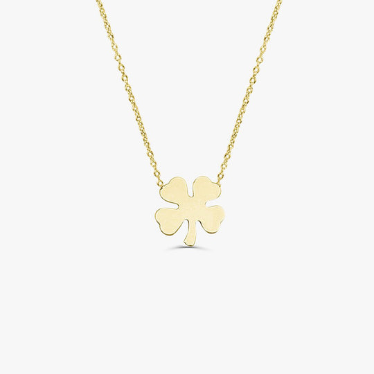 14K Gold Four Leaf Clover Charm Bracelet – FERKOS FJ