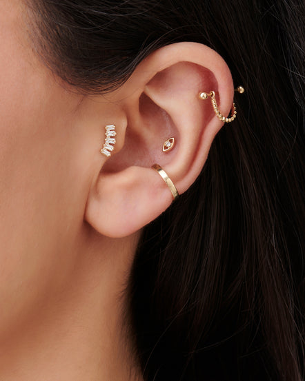Ideas for mixing rose and white gold? As I add to my ear, I want to wear  both. At some point in the future, I want a conch and at least three