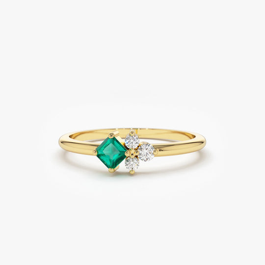 14K Gold Diamond Emerald Welsh Gold Wedding Rings Jewelry Ornament Etoile  Anillos Diamond Bizuteria For Women Emerald Jade 14K Gemstone Ring LY191217  From Dang10, $8.76