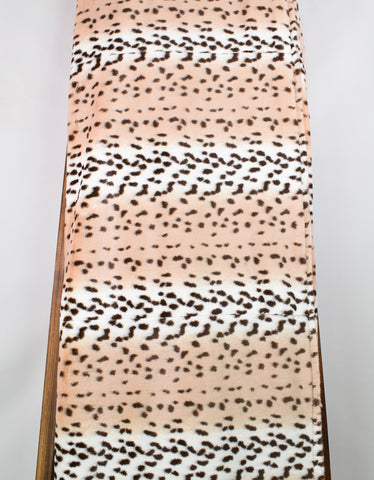 Fuzzy Snow Leopard Pattern Blanket