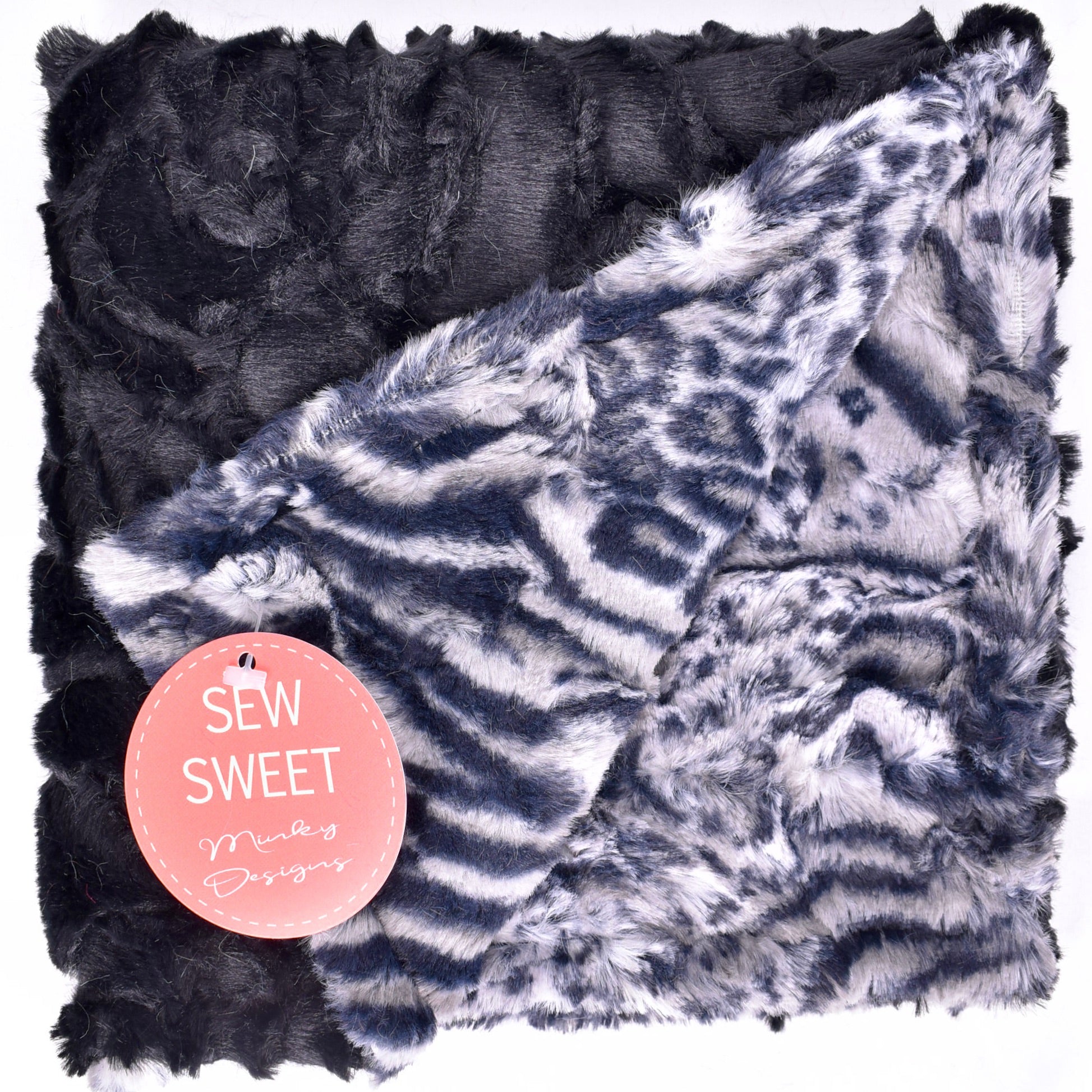 Demi Rose Black / Wildcat Chrome - Lovie – Sew Sweet Minky Designs