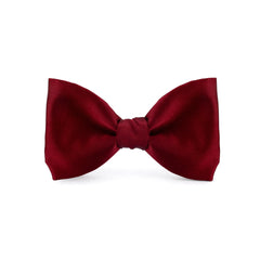 Lanvin Maroon Pre-Tied Bow Tie