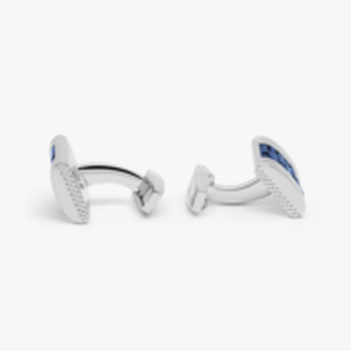 Quadrato cufflinks with navy enamel & clear Swarovski elements – Tateossian  USA