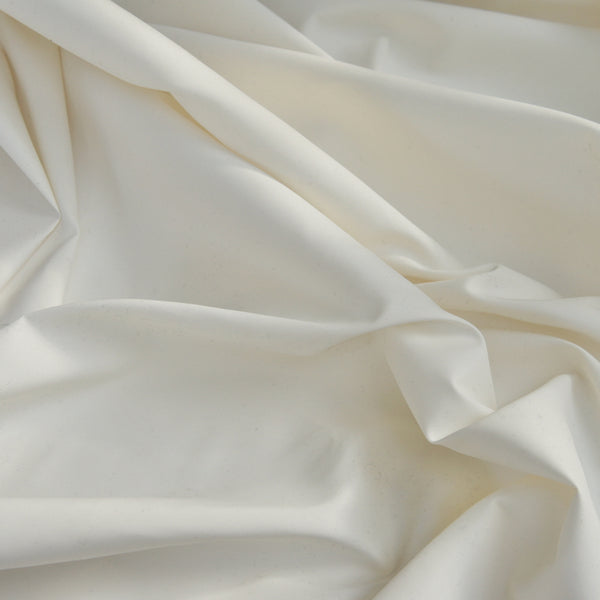 Ivory Recycled Polyester Satin | Sustainable Textiles | Offset Warehouse