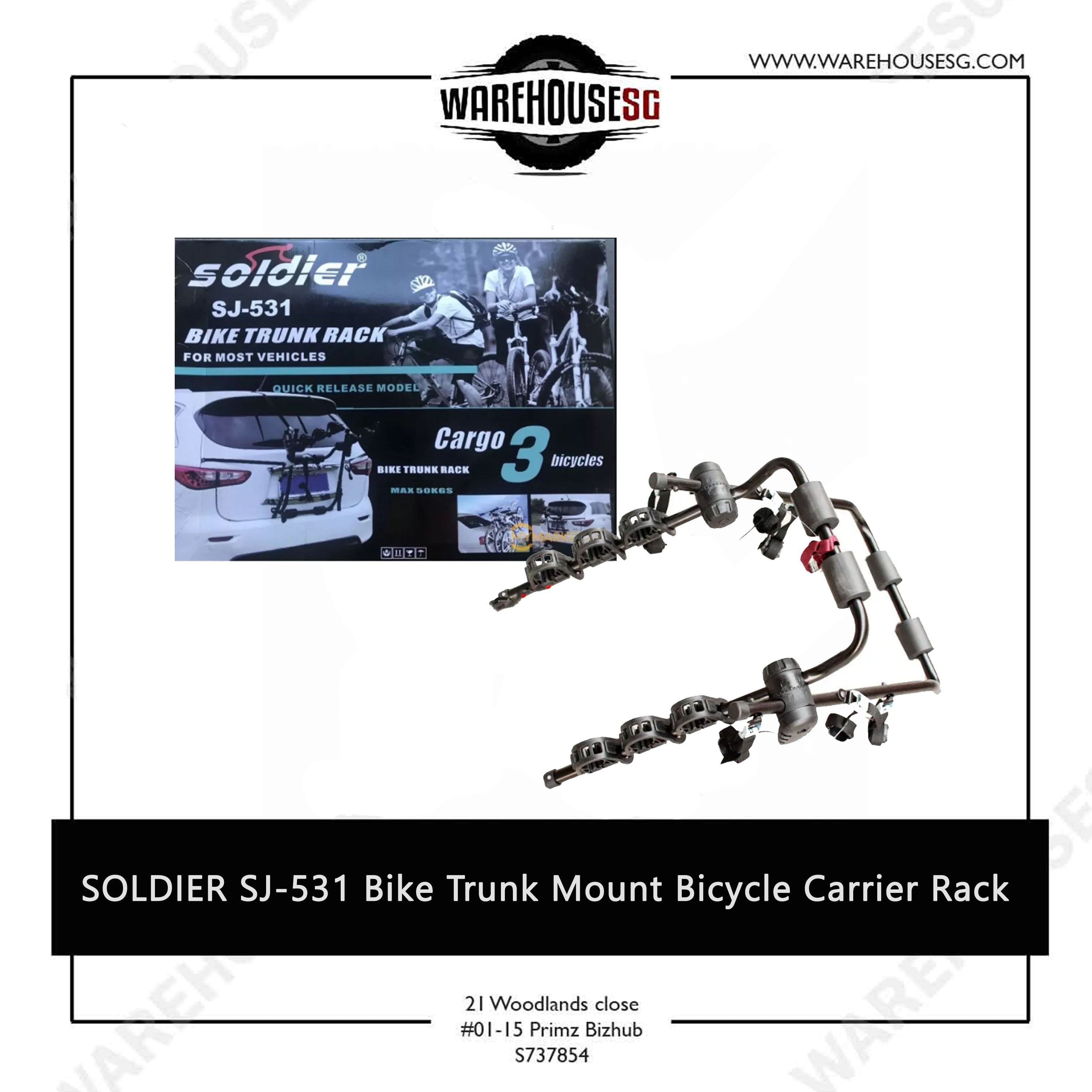 3 bike trunk mount carrier