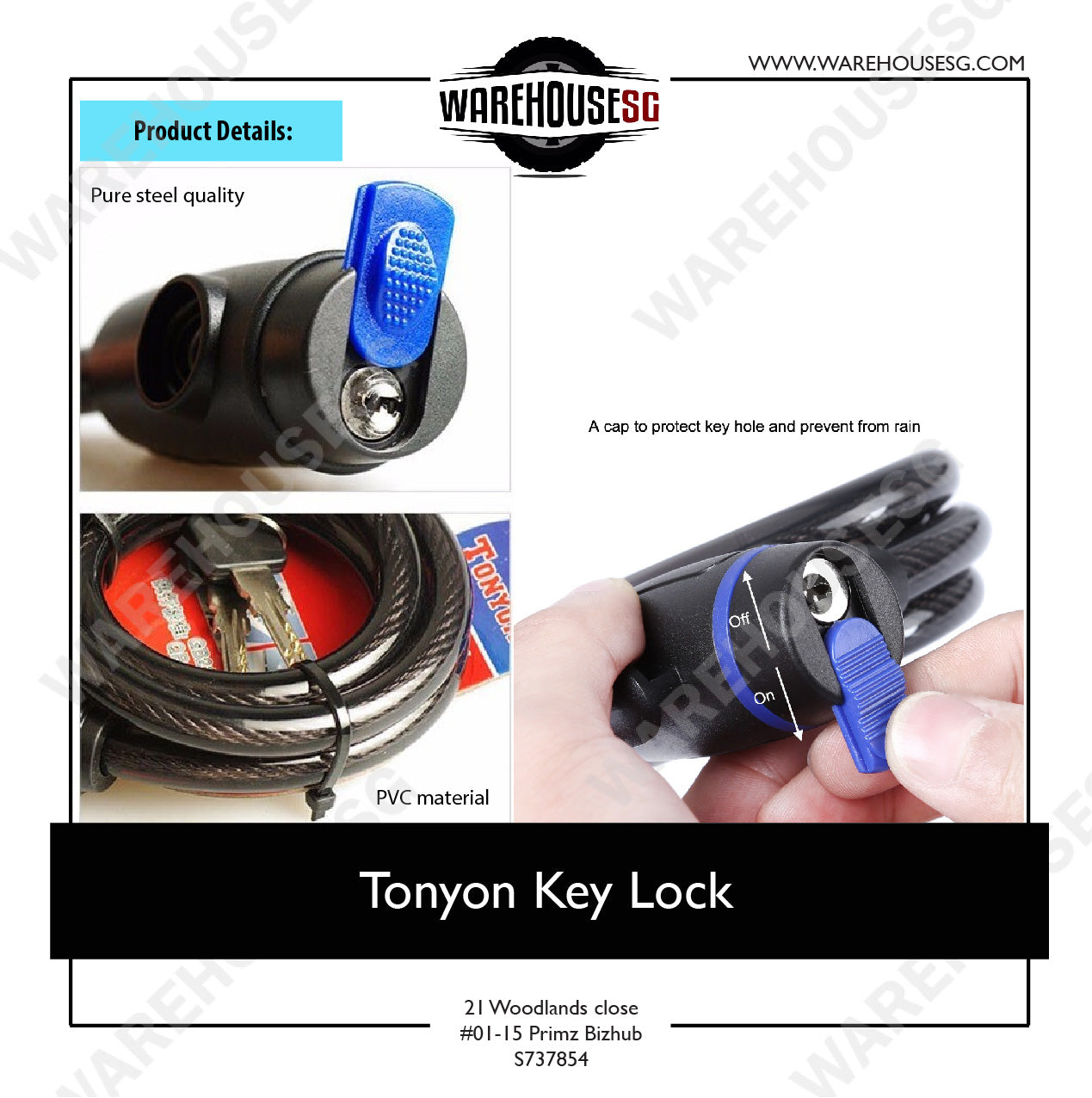 Tonyon Key Lock WAREHOUSESG