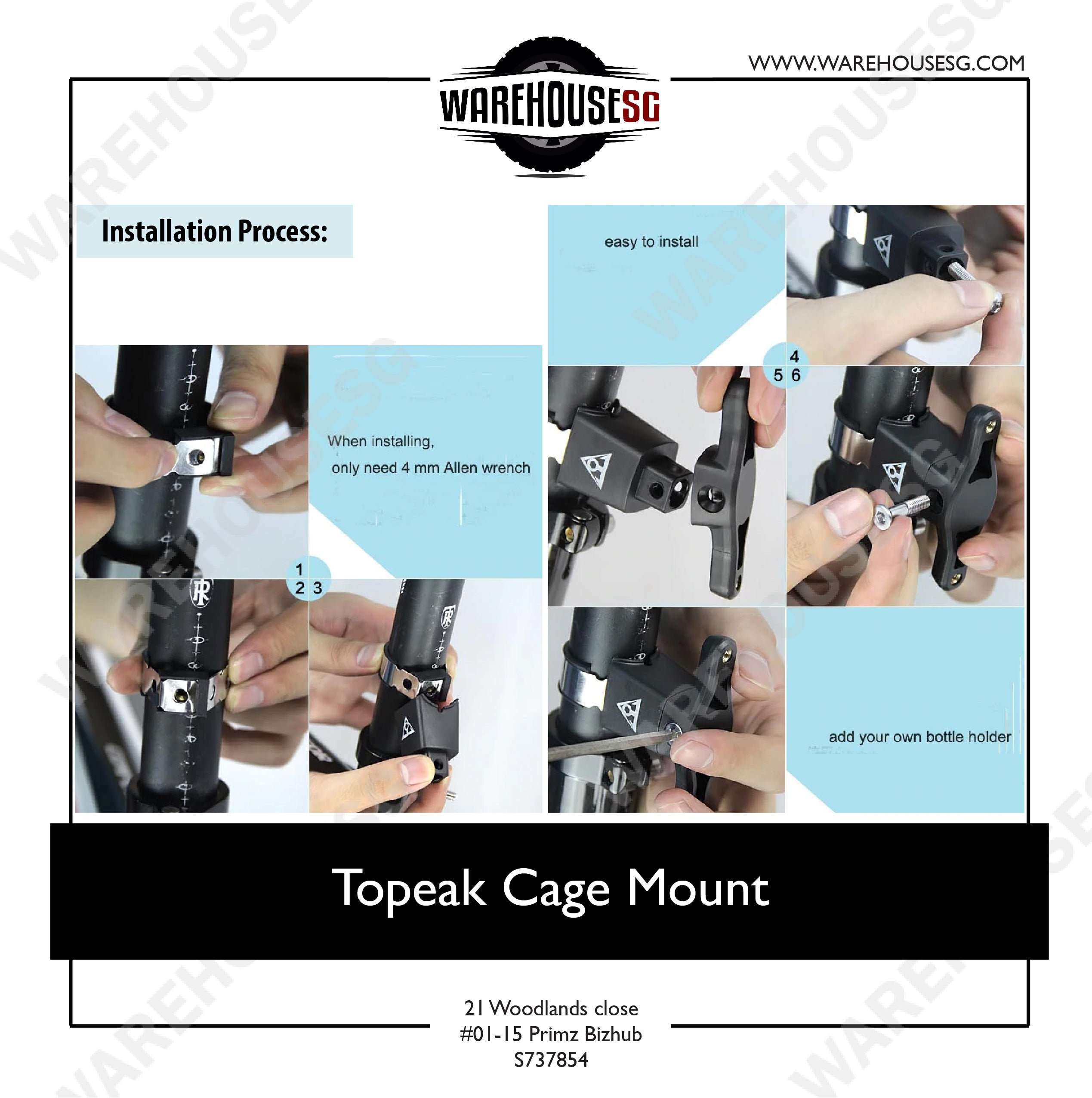 topeak bottle cage mount