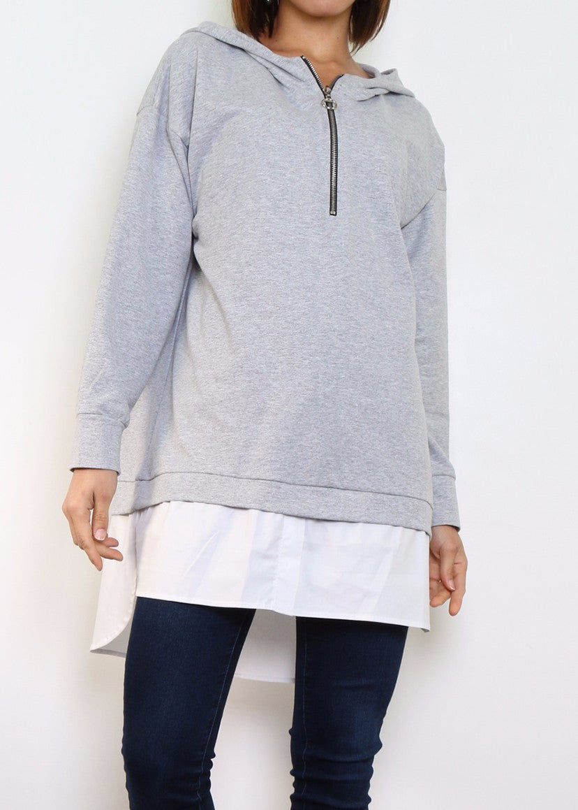 layered hoodie jacket