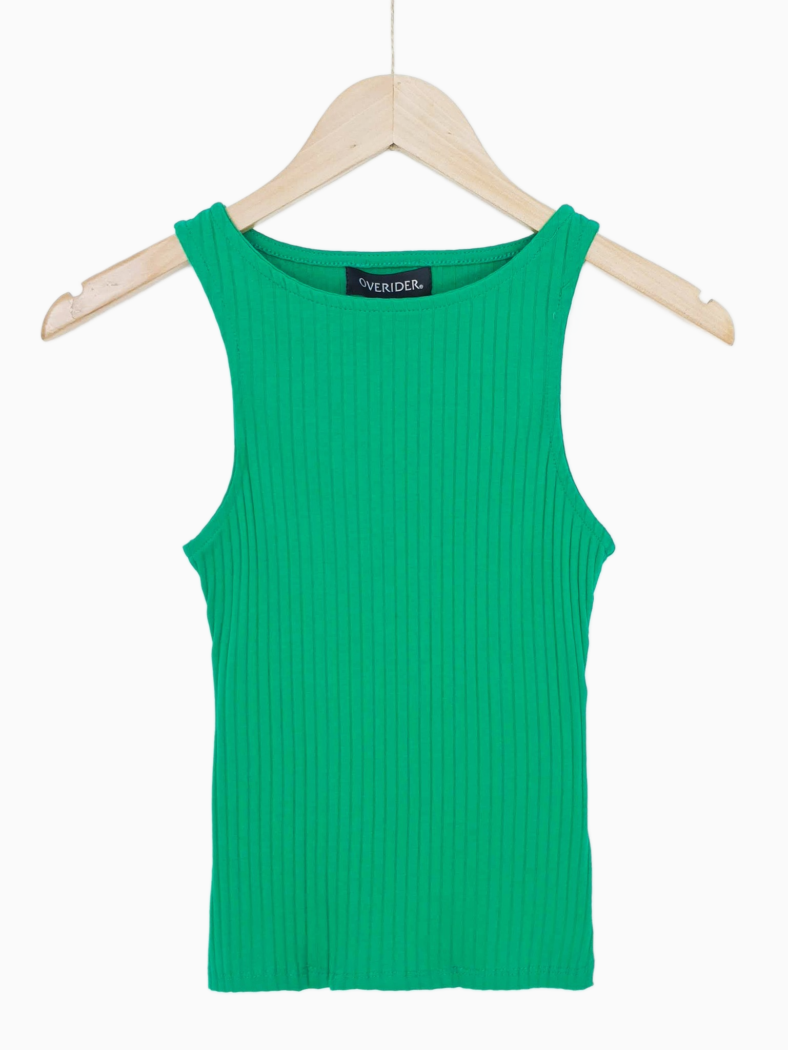 YULIA | Ribbed Knit Tank Top | Green – OVERIDER