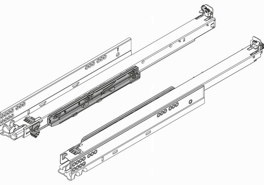 Blum Movento 769 Heavy Duty Drawer Slide 18 769 4570m