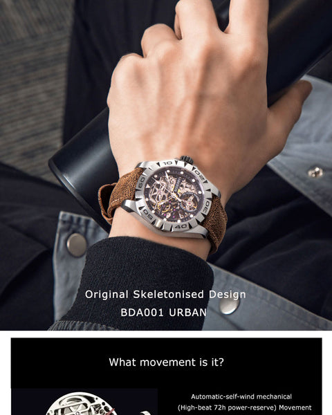 Top Brand Luxury Men's Watches Automatic Mechanical Luminous Waterproof Stainless Steel Watch Men Male Relogio Masculino-kopara2trade.myshopify.com-