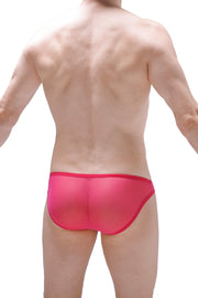 Bikini abierto de red fucsia