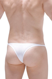 Weißer Plellis-Bikini