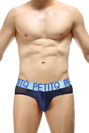 Slip Luguet Satin Navy